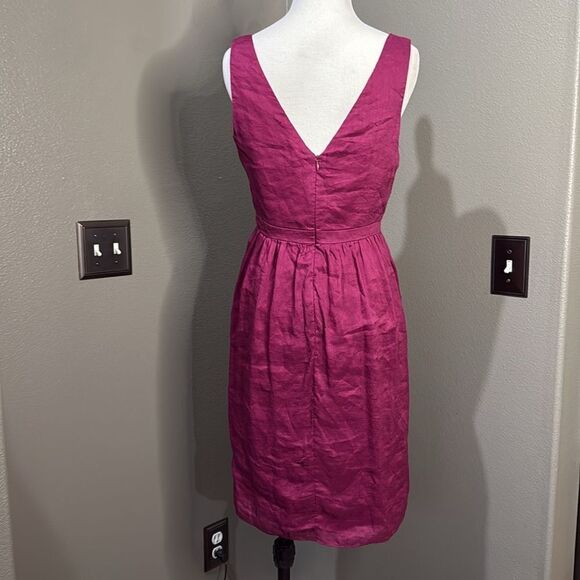 Anthropologie Quillaree Raspberry Silk Blend Dress - Picture 7 of 11
